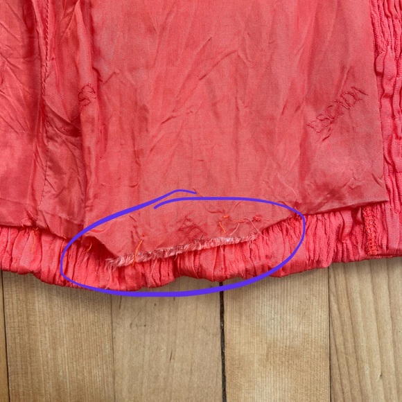 Vtg Escada Coral Red Crinkled Buttoned Jacket - Sz 38 - Picture 16 of 16